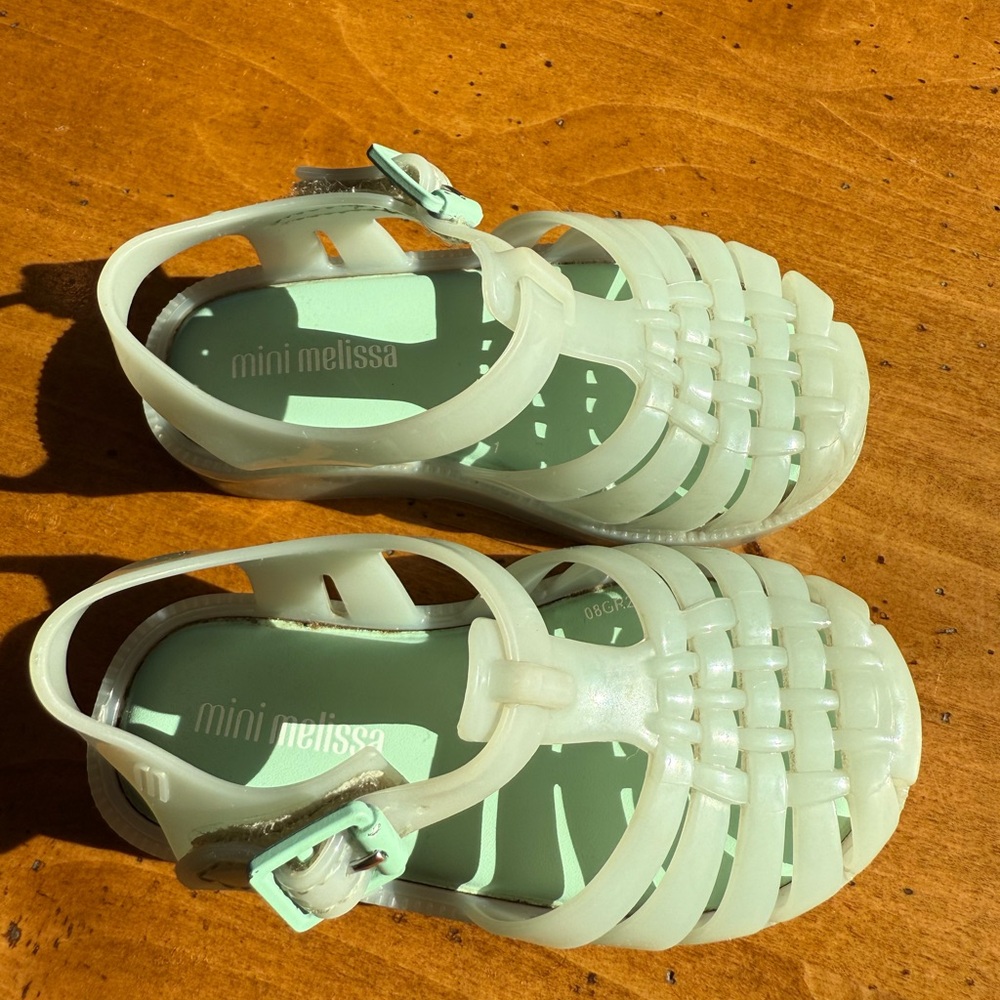 Mini Melissa Kids Sandals - Light Green